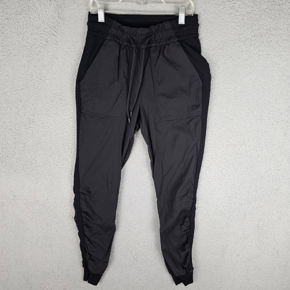 Lululemon Joggers Women 4 Beyond the Studio Ruched Textured Tapered Pant LW5CZHS